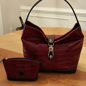Dooney & Bourke Handbag with Cosmetic Case